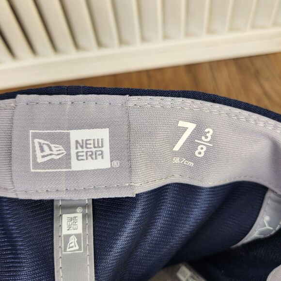 Seattle Seahawks New Era 59fifty Size 7 3/8 Hat Cap Blue Green Hex Tech Sideline - Picture 10 of 11